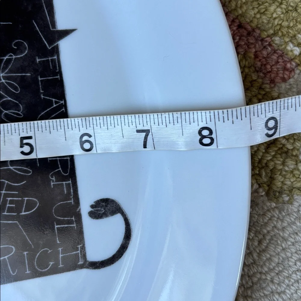 🐄Crate&Barrel Oval Cow Platter EUC Flavorful Rich Hearty Juicy Grassfed 11.75”